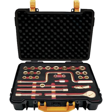 Ega Master SET OF  27 SOCKETS 1/2"  (10 -32 MM) NON SPARKING  Al-Bron 74272